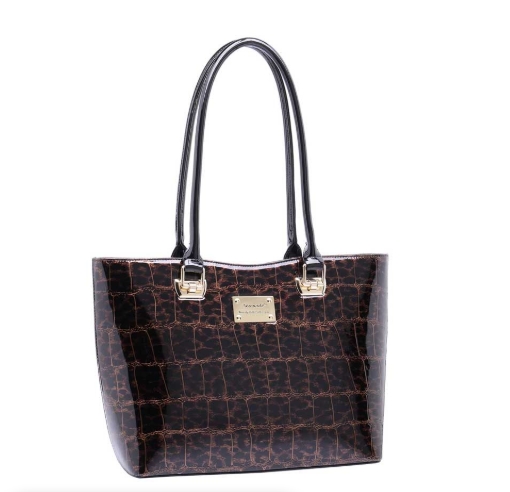 Serenade: Leopard Print Barrel Tote Handbag