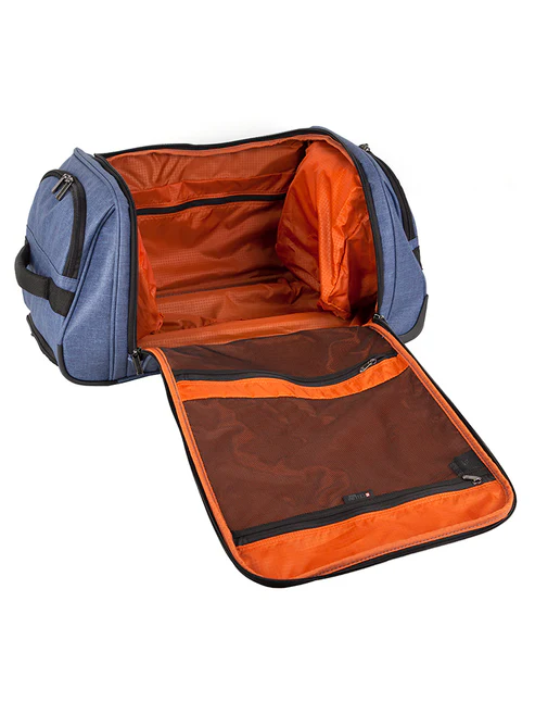Saleys Travel Bags Cellini Origin 64cm Duffle on Wheels Denim Blue - Image 4