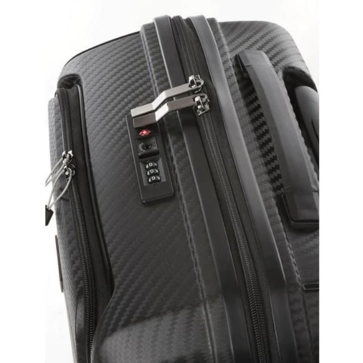 Saleys Travel Bags Cellini Microlite 55cm Business Laptop Usb Trolley 17.3" Charcoal Grey - Image 2