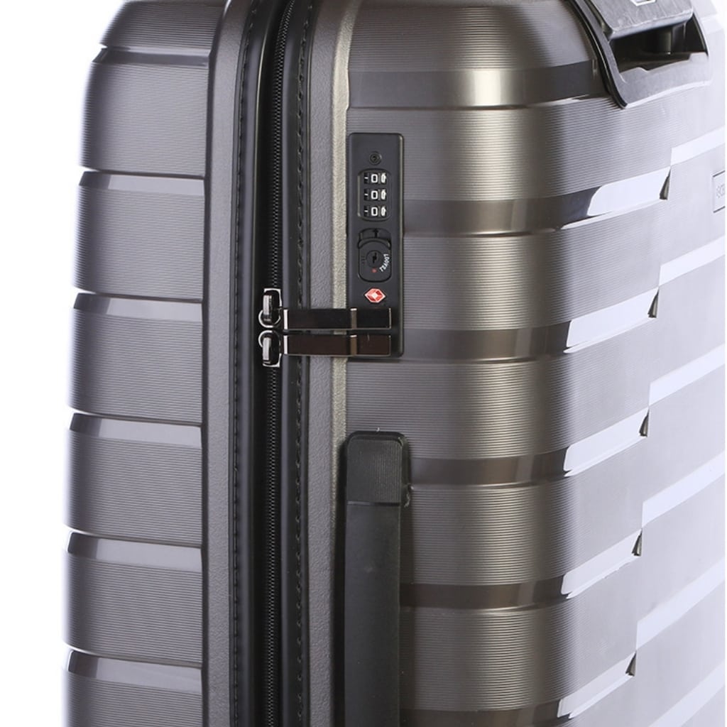 Saleys Travel Bags Cellini Microlite 55cm Spinner Charcoal - Image 3