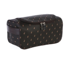 Polo Iconic Toiletry Bag -Brown
