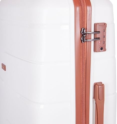 Saleys Travel Bags Cellini Spinn 75cm -white/tan - Image 3