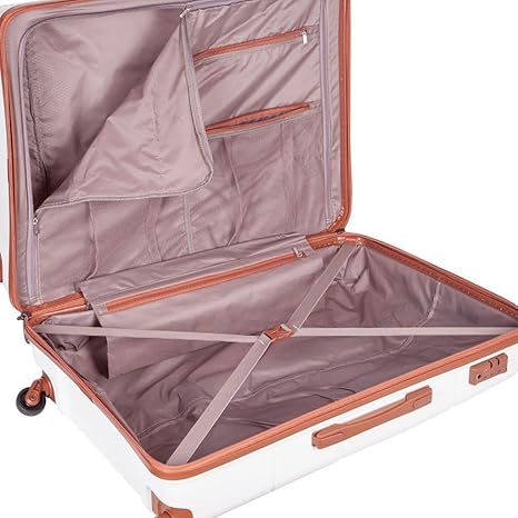 Saleys Travel Bags Cellini Spinn 75cm -white/tan - Image 4