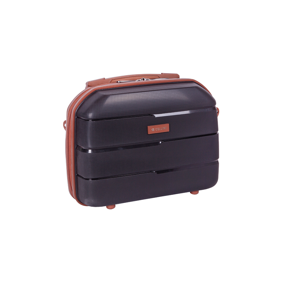 Saleys Travel Bags Cellini Spinn beauty case -black/tan