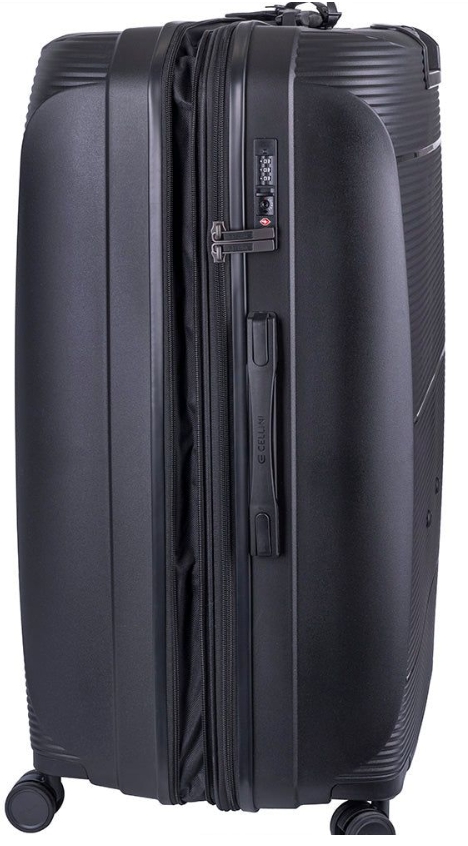 Saleys Travel Bags Cellini Qwest 75cm Check-in Spinner - Black - Image 3