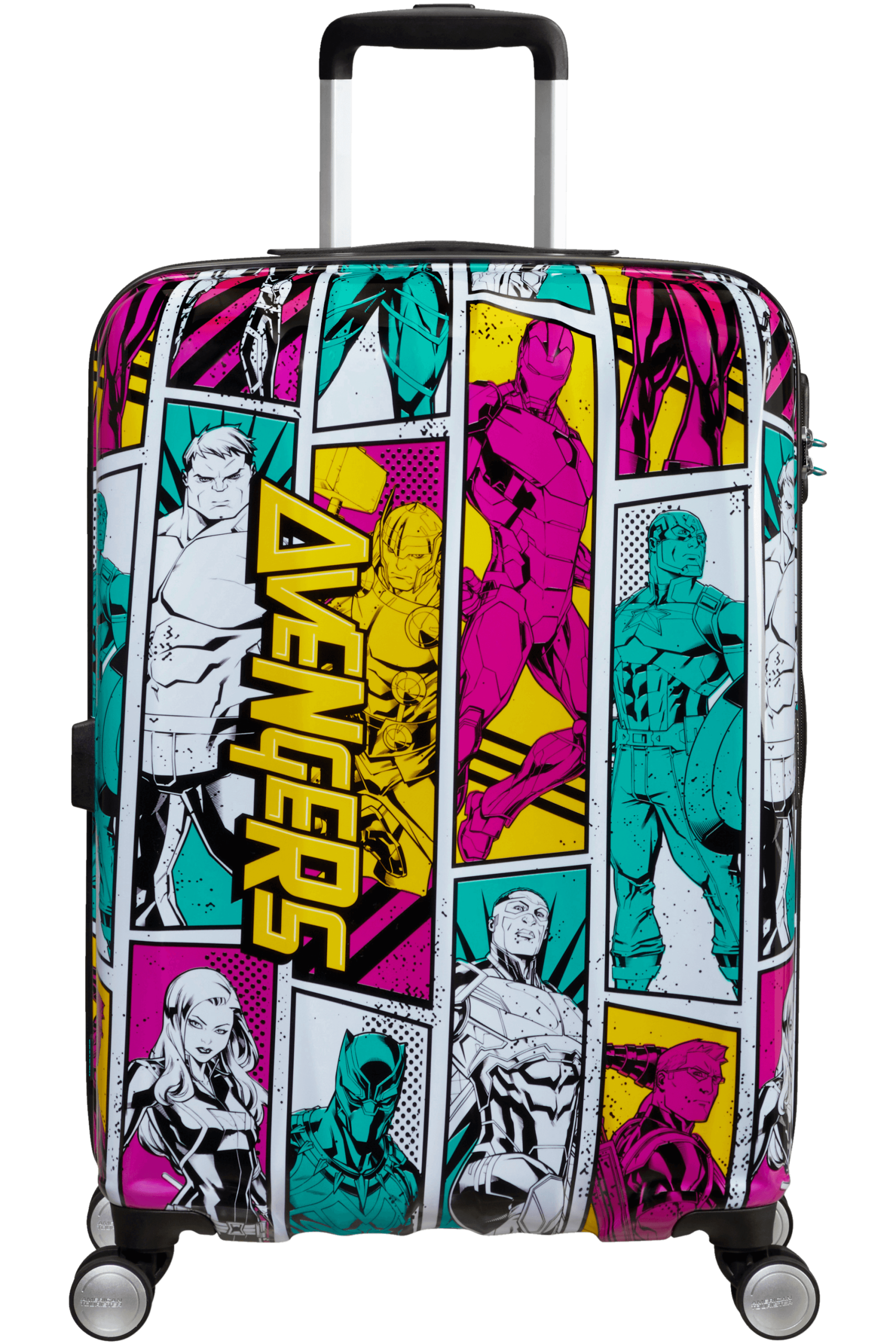 Saleys Travel Bags KIDS AMERICAN TOURISTER MARVEL LEGENDS 65CM SPINNER | MARVEL POP ART