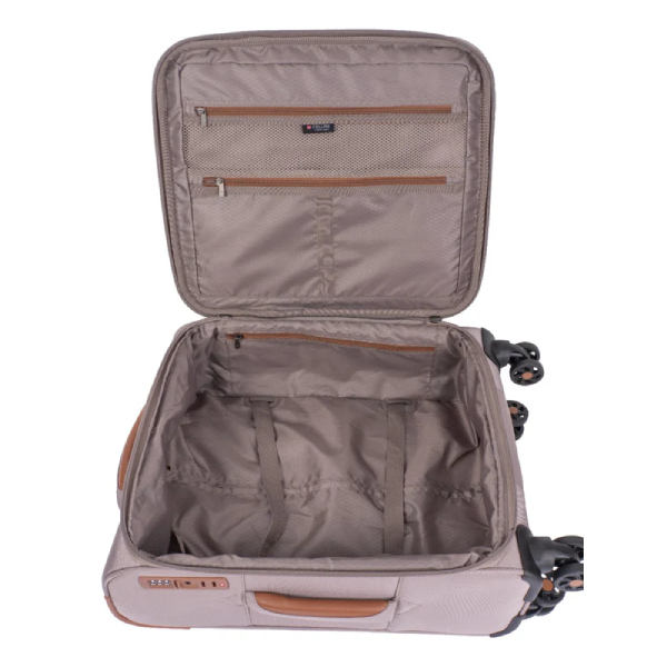 Saleys Travel Bags Cellini Monte Carlo 690mm 4 Wheel Trolley Case -Mink - Image 5