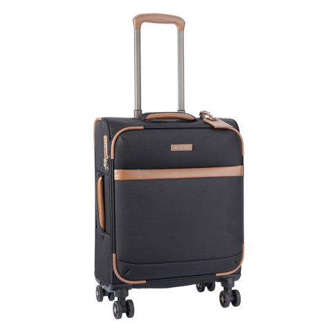 Cellini Monte Carlo 530mm 4 Wheel Carry On -Black