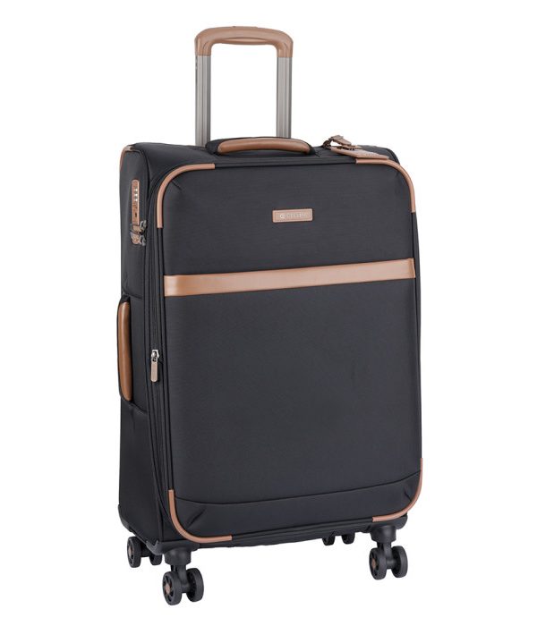 Cellini Monte Carlo 690mm 4 Wheel Trolley Case -Black