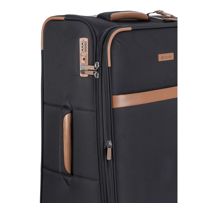 Saleys Travel Bags Cellini Monte Carlo 690mm 4 Wheel Trolley Case -Black - Image 2