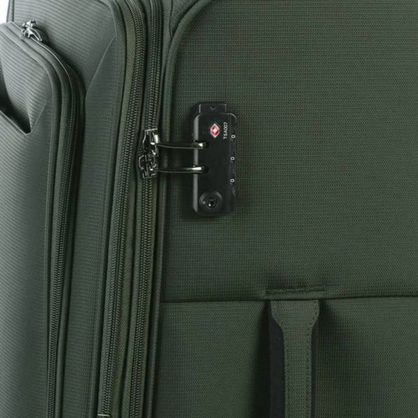 Saleys Travel Bags Cellini Optima 55cm 4 Wheel Cabin Trolley Green - Image 3