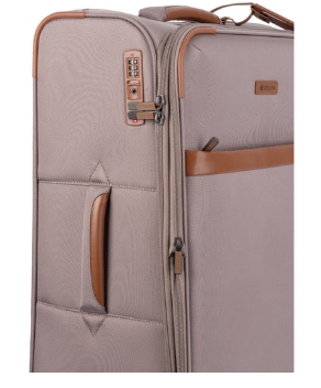 Saleys Travel Bags Cellini Monte Carlo 690mm 4 Wheel Trolley Case -Mink - Image 4