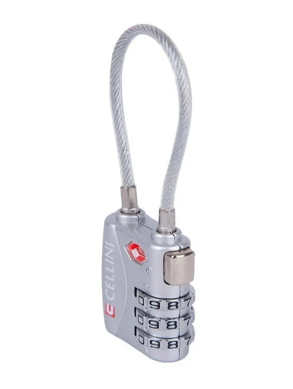 Cellini Accessories Tsa Cable Lock Silver