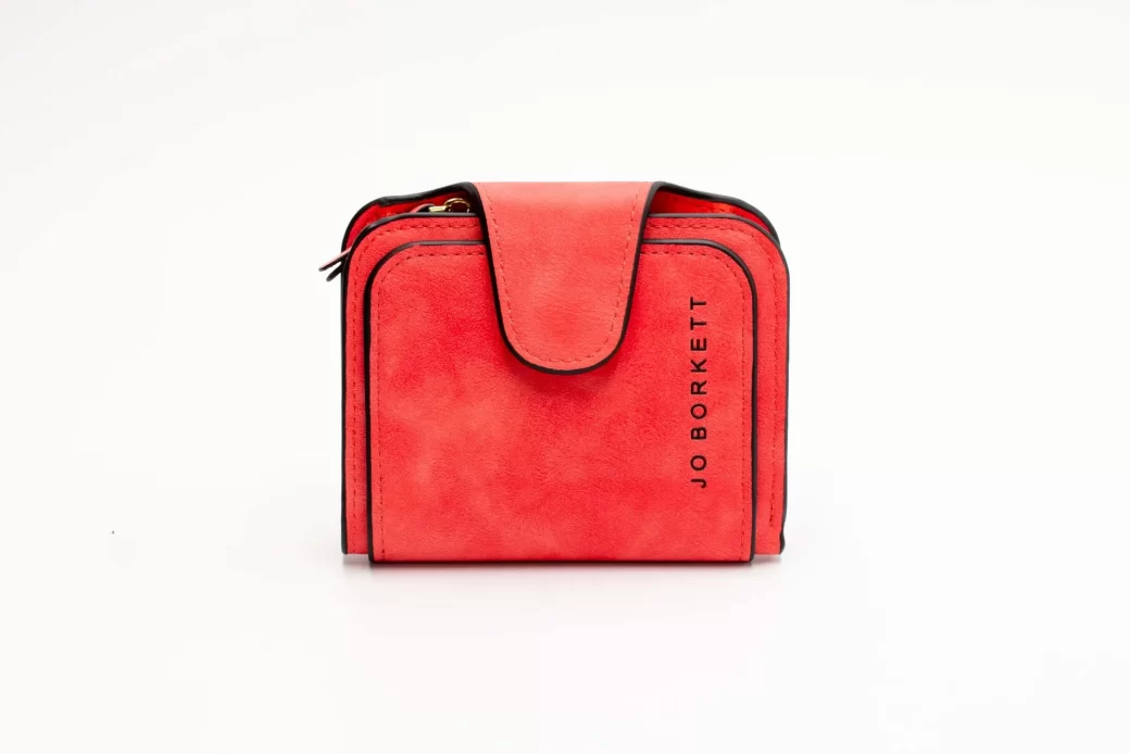 JO BORKETT SMALL BI FOLD - RED