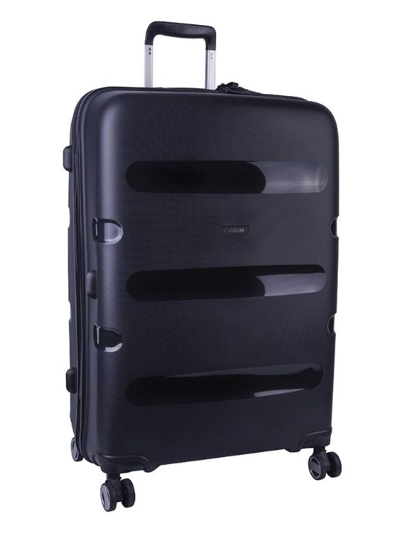 Cellini Cruze 750mm 4 Wheel Trolley Case -black