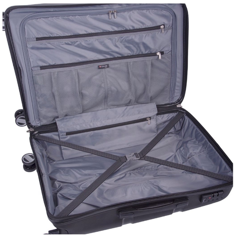 Saleys Travel Bags Cellini Cruze 550mm 4 Wheel Trolley Case -Black - Image 4