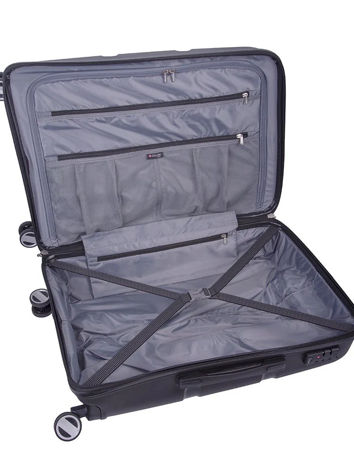 Saleys Travel Bags Cellini Cruze 650mm 4 Wheel Trolley Case -black - Image 2