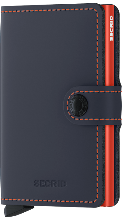 Secrid Miniwallet Matte Nightblue & Orange
