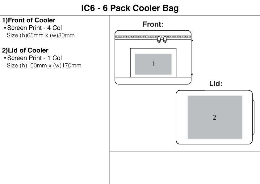 Saleys Travel Bags 6 PACK COOLER WITH SILVER LINING -NAVY - Image 2