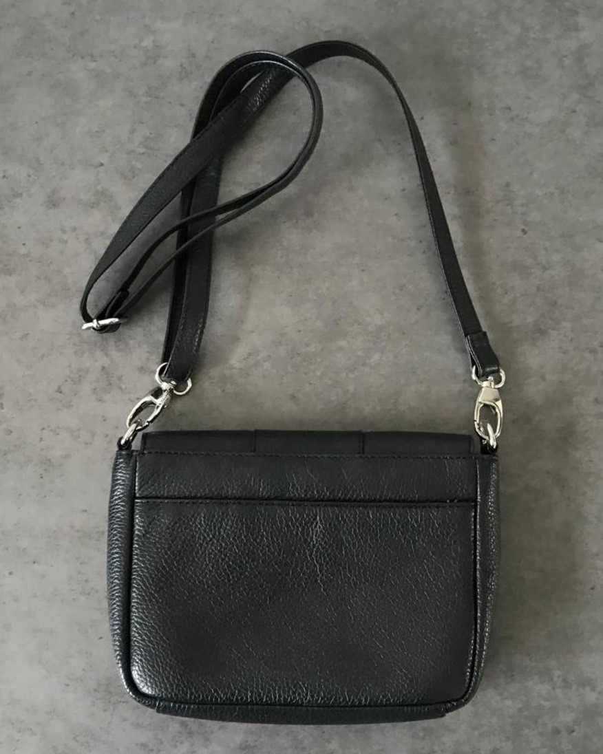 BUSBY JACKIE FLAPOVER CROSSBODY BAG -BLACK - Image 4