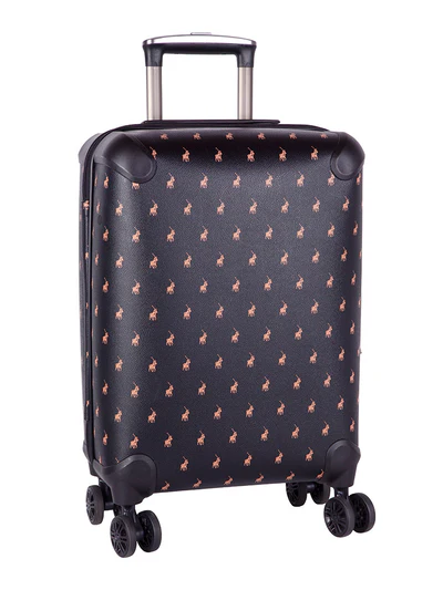 Polo Double Pack 4 Wheel Carry On 55cm Trolley -black