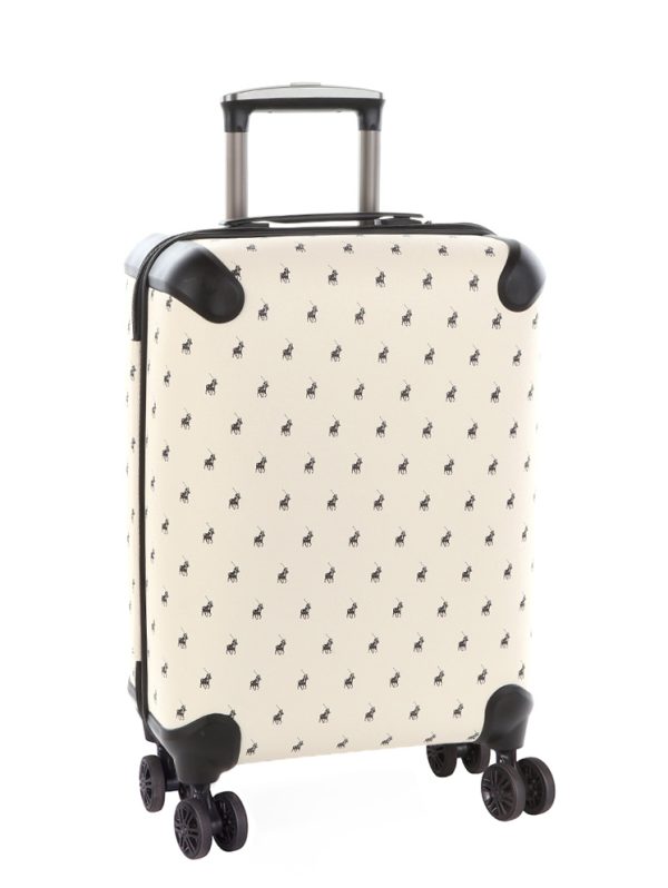 Polo Double Pack 4 Wheel Carry On Trolley -beige