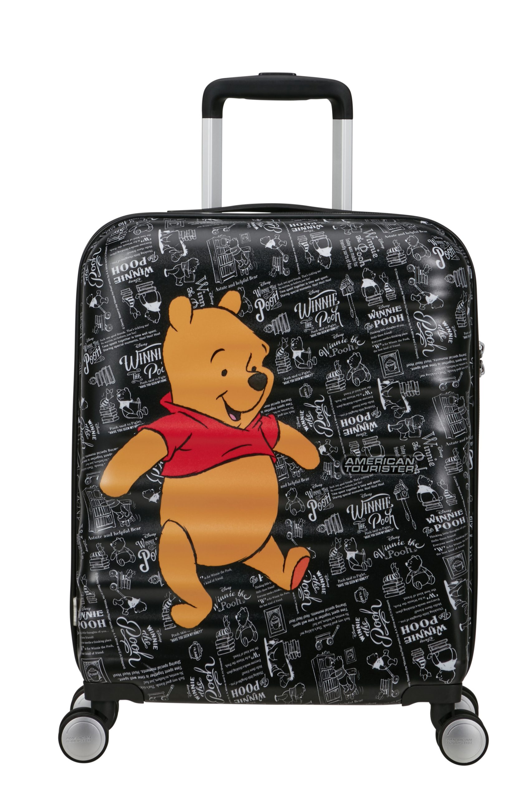 Saleys Travel Bags kids Wavebreaker Disney 4-wheel cabin baggage Spinner suitcase 55cm -winnie the pooh