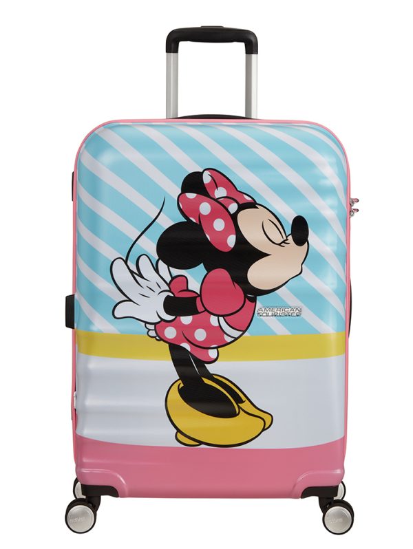 Kids Wavebreaker Disney 4-wheel 67cm medium Spinner suitcase -Minnie Kiss