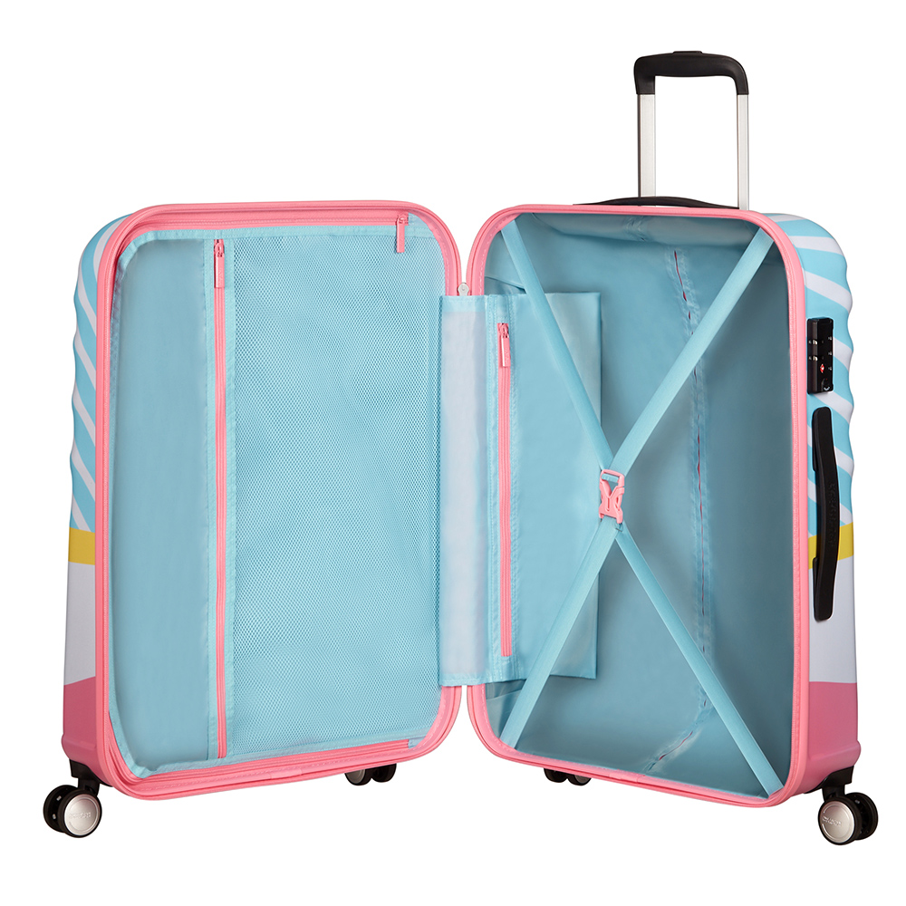 Saleys Travel Bags Kids Wavebreaker Disney 4-wheel 67cm medium Spinner suitcase -Minnie Kiss - Image 3