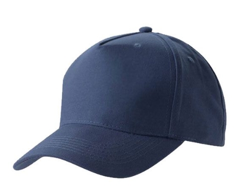 5 panel cotton caps navy