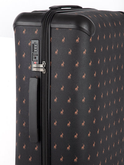 Saleys Travel Bags Polo Double Pack 4 Wheel Large Trolley Case -black - Image 3