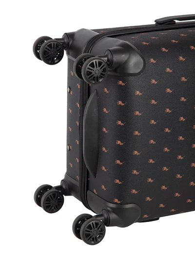 Saleys Travel Bags Polo Double Pack 4 Wheel Large Trolley Case -black - Image 2