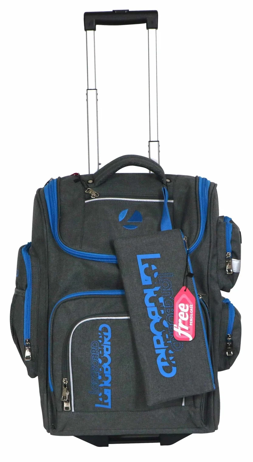 Saleys Travel Bags TOSCA LONGBOARD CRUISER SCHOOL TROLLEY BACKPACK | CHARCOAL