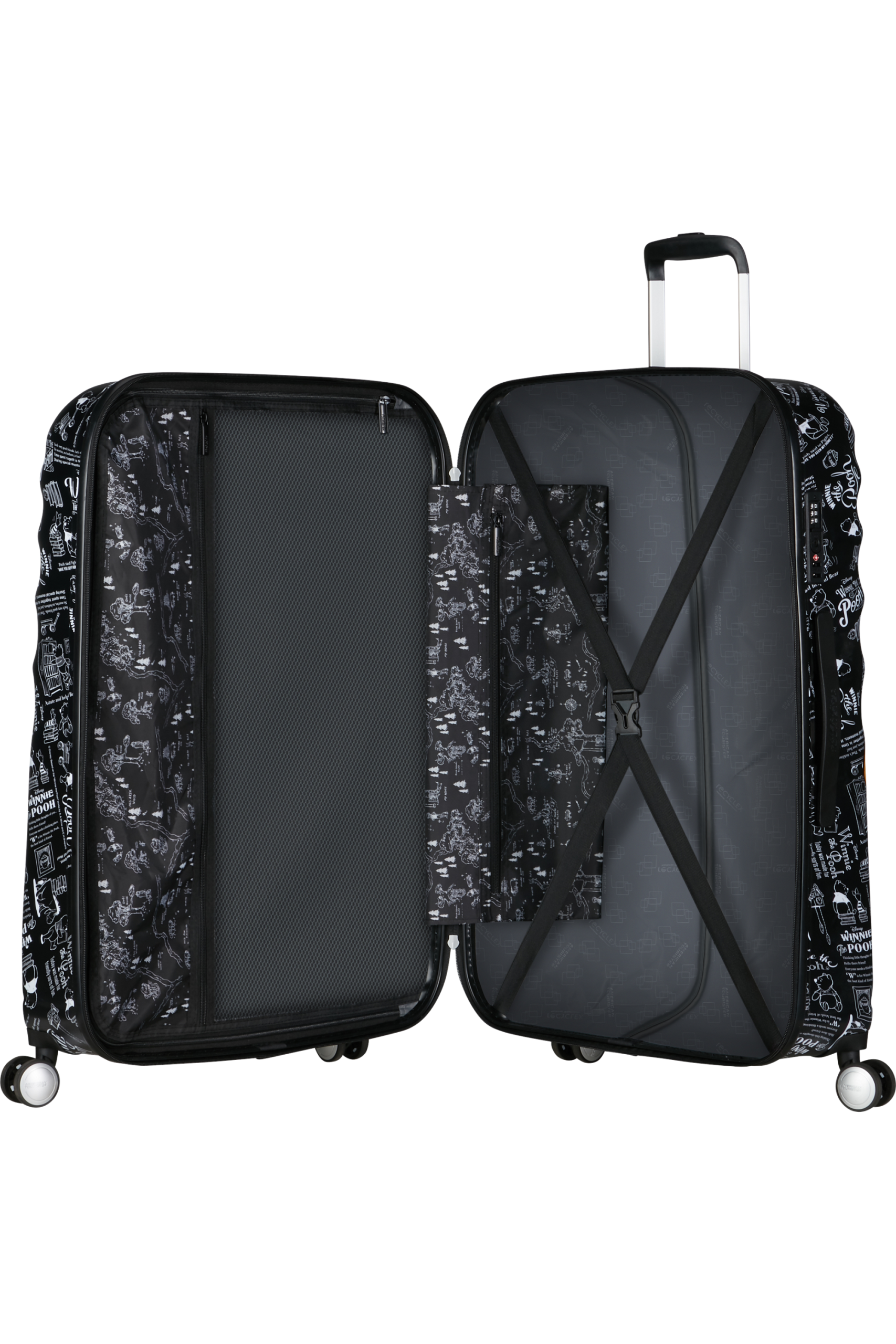 Saleys Travel Bags kids Wavebreaker Disney 4-wheel 77cm large Spinner suitcase -WINNIE THE POOH - Image 5