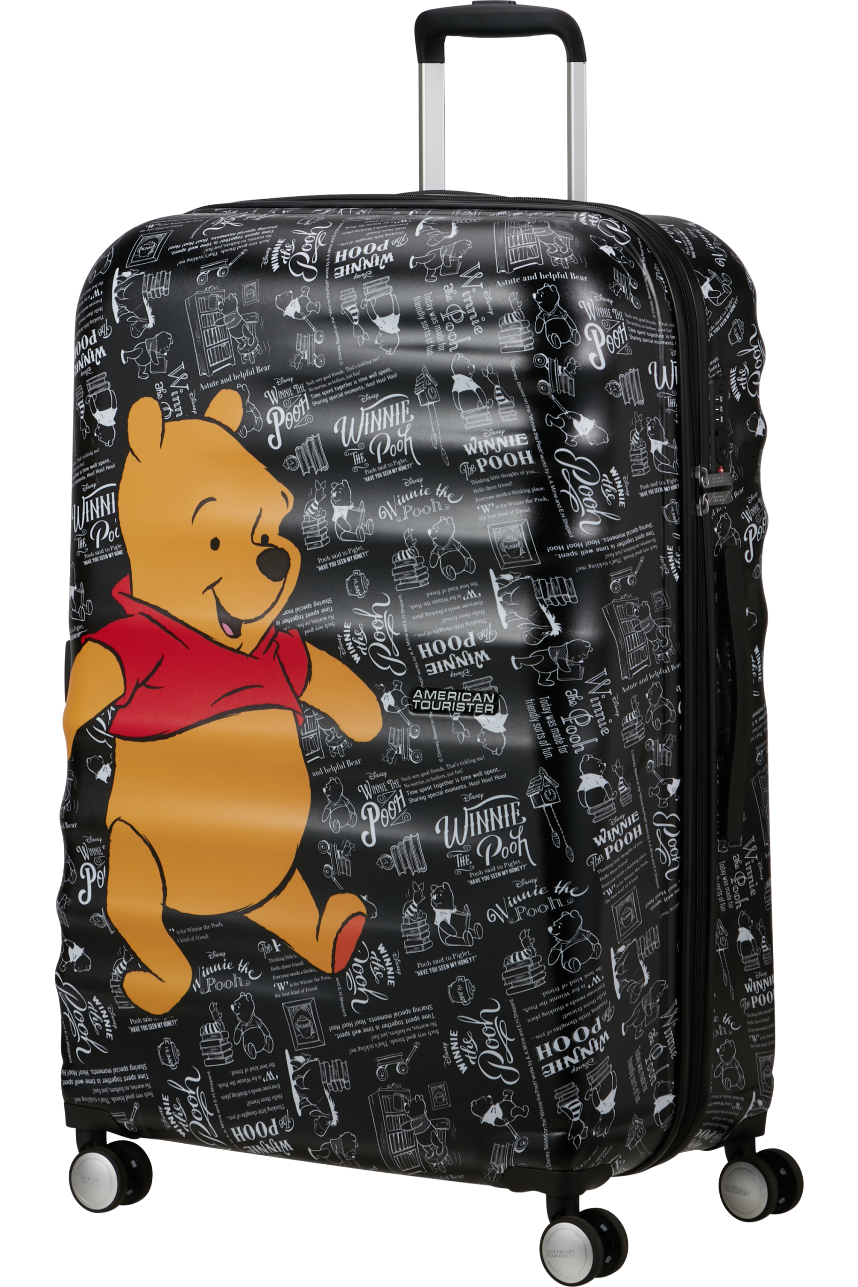 Saleys Travel Bags kids Wavebreaker Disney 4-wheel 77cm large Spinner suitcase -WINNIE THE POOH - Image 6