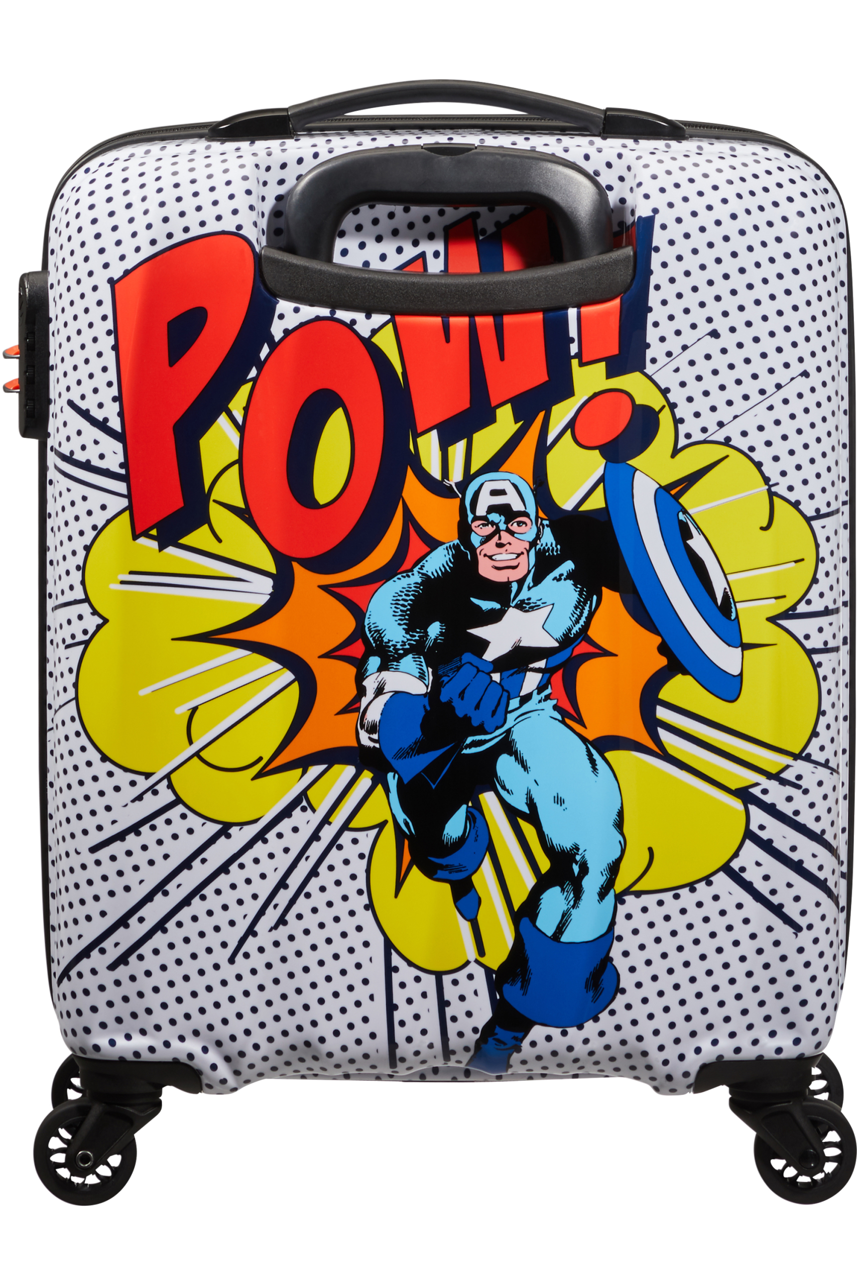 American Tourister Marvel Legends 4-wheel cabin baggage Spinner suitcase 55cm| captain america pop art - Image 3