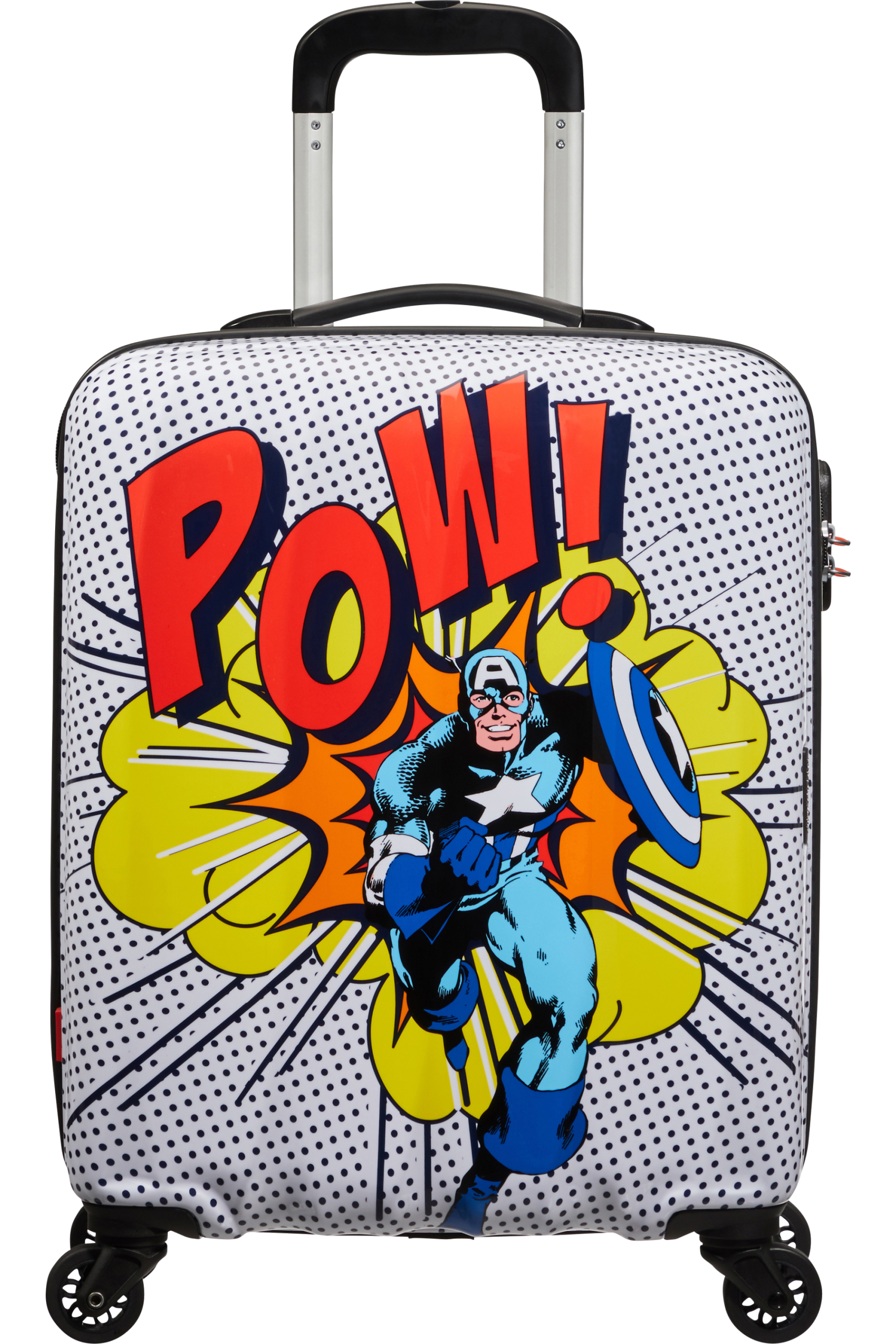 American Tourister Marvel Legends 4-wheel cabin baggage Spinner suitcase 55cm| captain america pop art