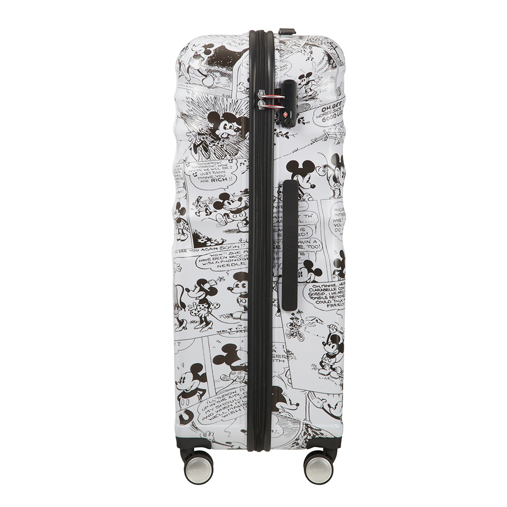 Saleys Travel Bags American Tourister Wavebreaker Disney 4-wheel 77cm large Spinner suitcase -minnie comics white - Image 2