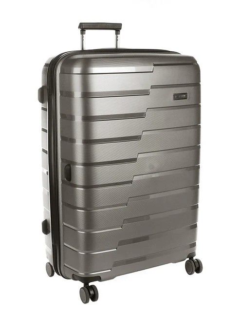Cellini Microlite Large 4 Wheel Trolley Case -Charcoal