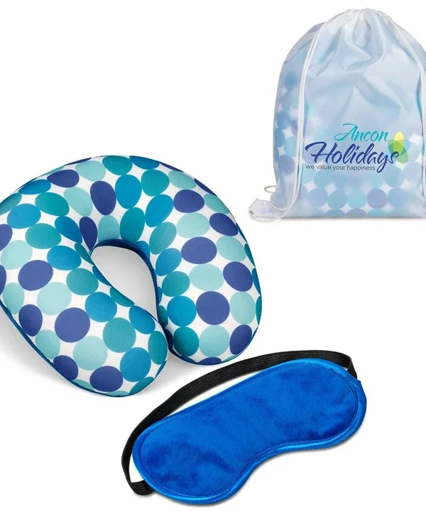 Travel Pillow Set - Blue