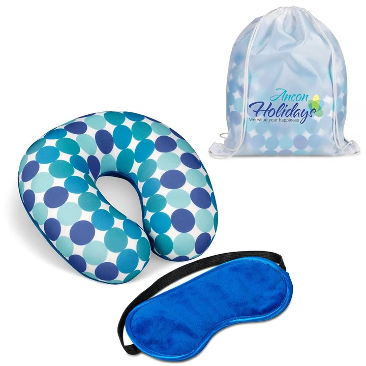 Saleys Travel Bags Travel Pillow Set - Blue
