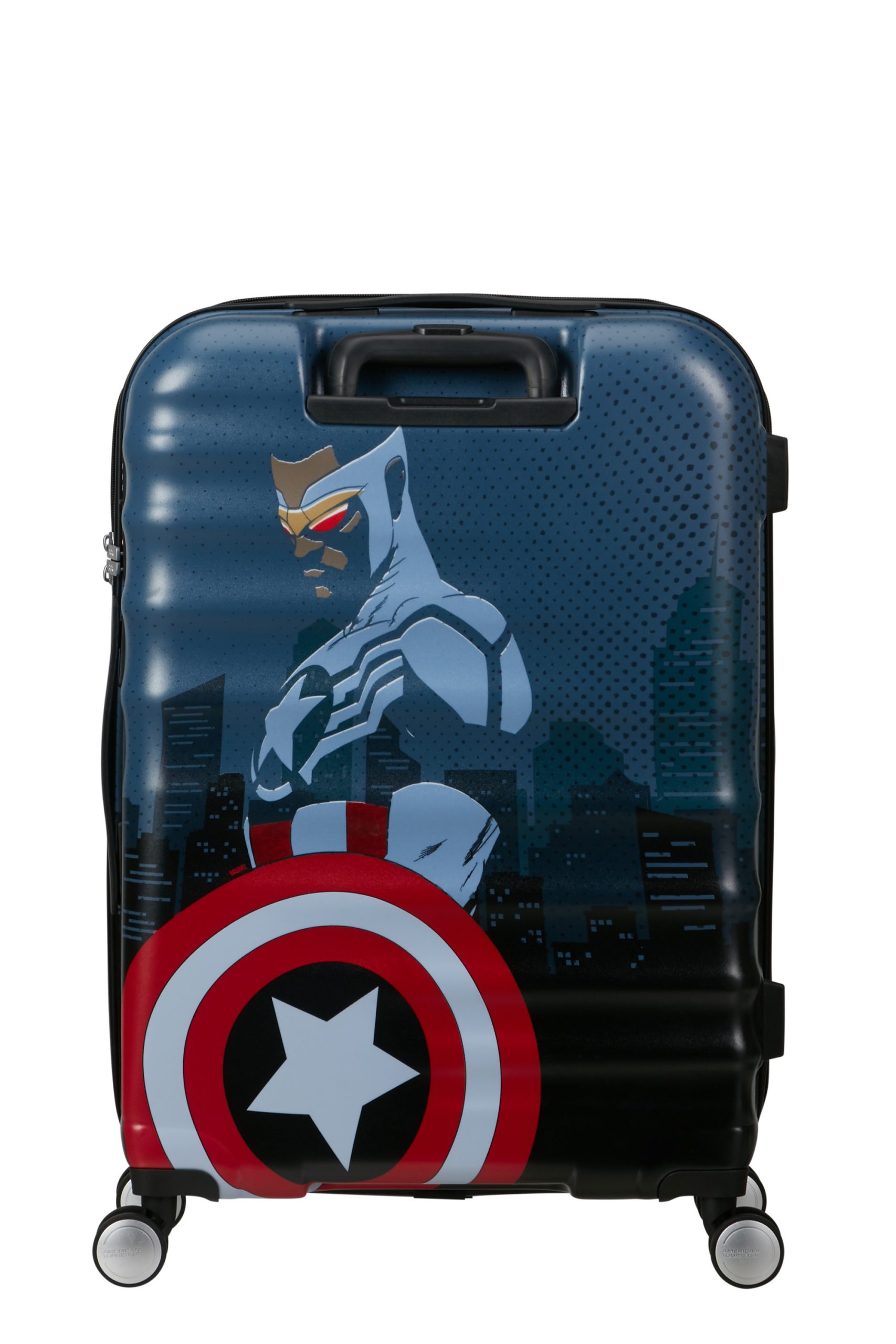 Saleys Travel Bags AmericanTourister Marvel 4-wheel 65cm medium Spinner suitcase |captain america pop art - Image 6