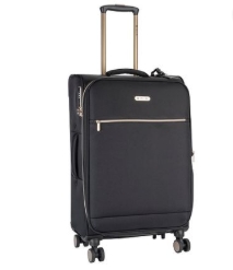 Cellini Allure Medium 4 Wheel Trolley Case -Black