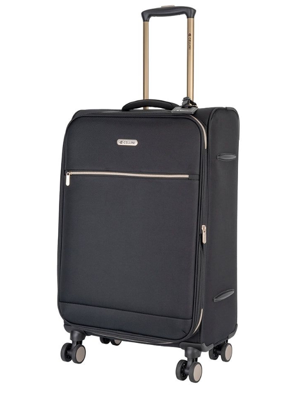 Saleys Travel Bags Cellini Allure Medium 4 Wheel Trolley Case -Black - Image 4