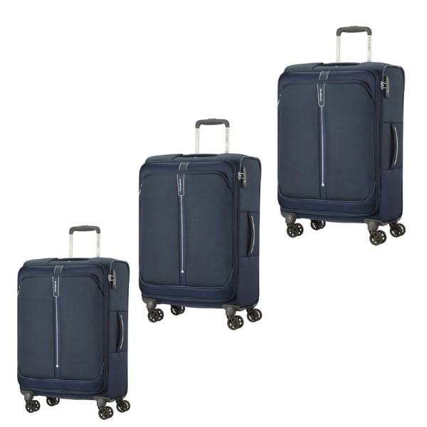 SAMSONITE POPSODA 3 PIECE SET -DARK BLUE