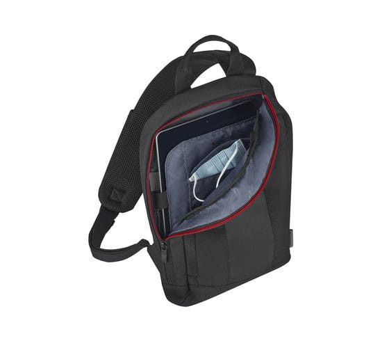 Saleys Travel Bags WENGER MONOSLING SHOULDER BAG-BLACK - Image 3