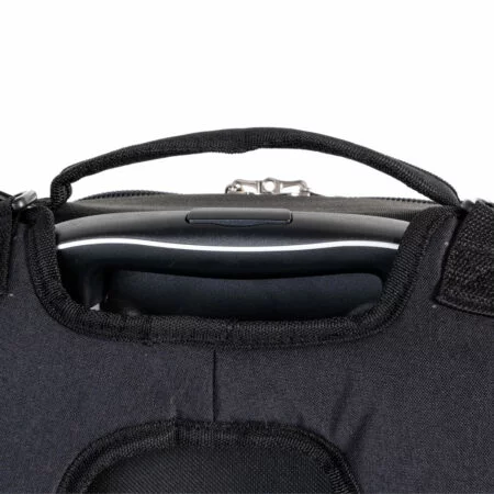 Saleys Travel Bags Paklite Origin 51cm Trolley Duffle/Backpack in Black & Khaki - Image 3