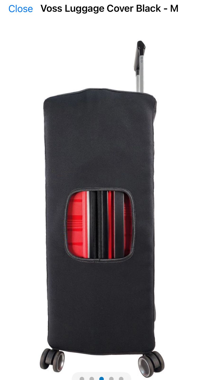 Saleys Travel Bags Voss Luggage Cover - Large - black - Image 3