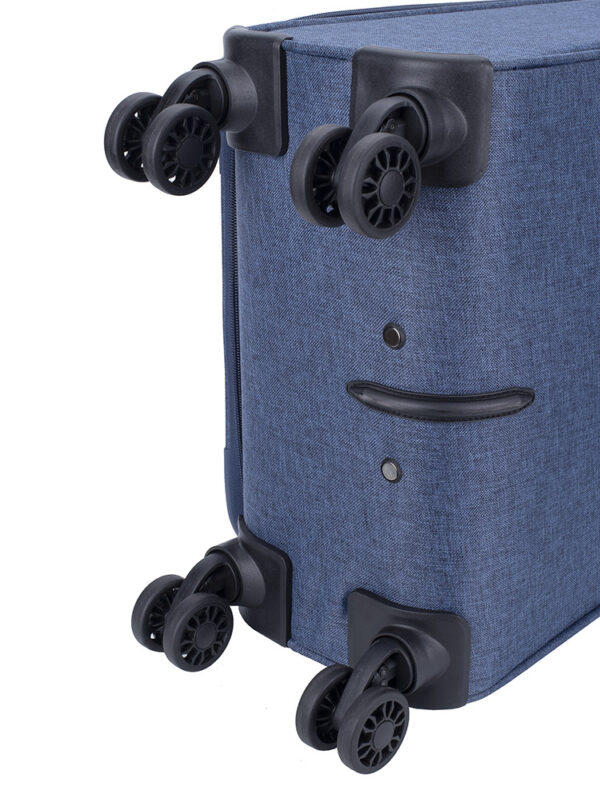 Voyager Getaway 4 Wheel Carry On Trolley -blue - Image 4