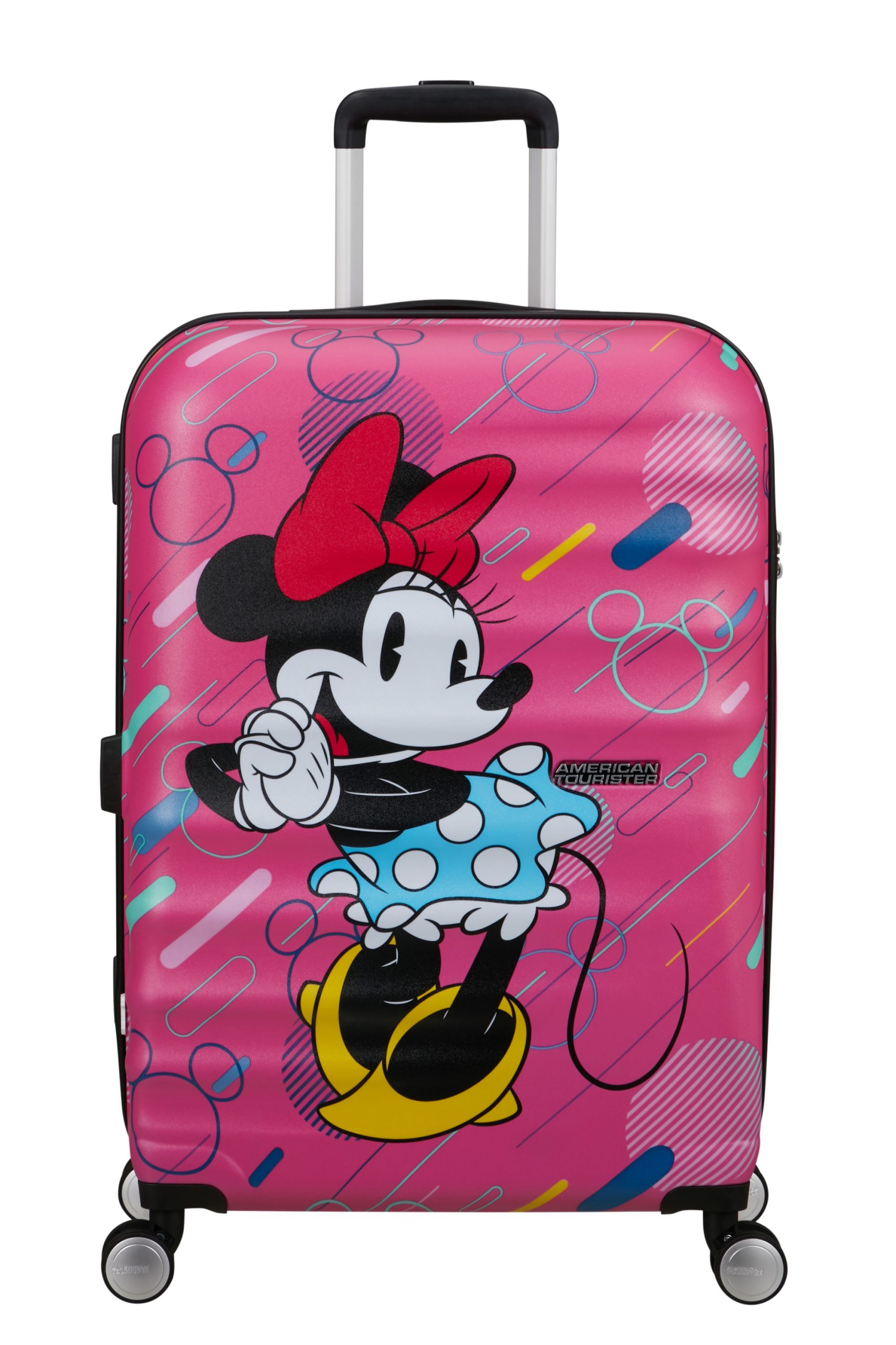 Saleys Travel Bags Wavebreaker Disney 4-wheel 67cm medium Spinner suitcase -minnie f.pop